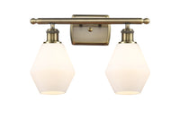 Cindyrella 16-Inch 2-Light Bath Vanity Light with LED Bulbs