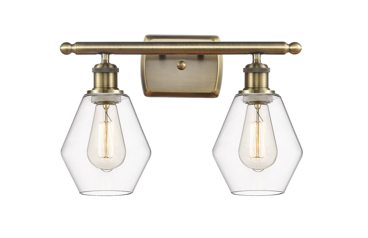 Cindyrella 16-Inch 2-Light Bath Vanity Light 10.5-Inch High