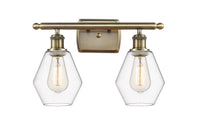 Cindyrella 16-Inch 2-Light Bath Vanity Light with LED Bulbs
