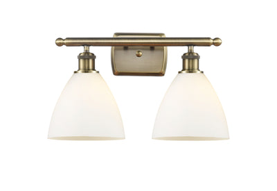Ballston Bath Vanity Light Cast Brass Glass