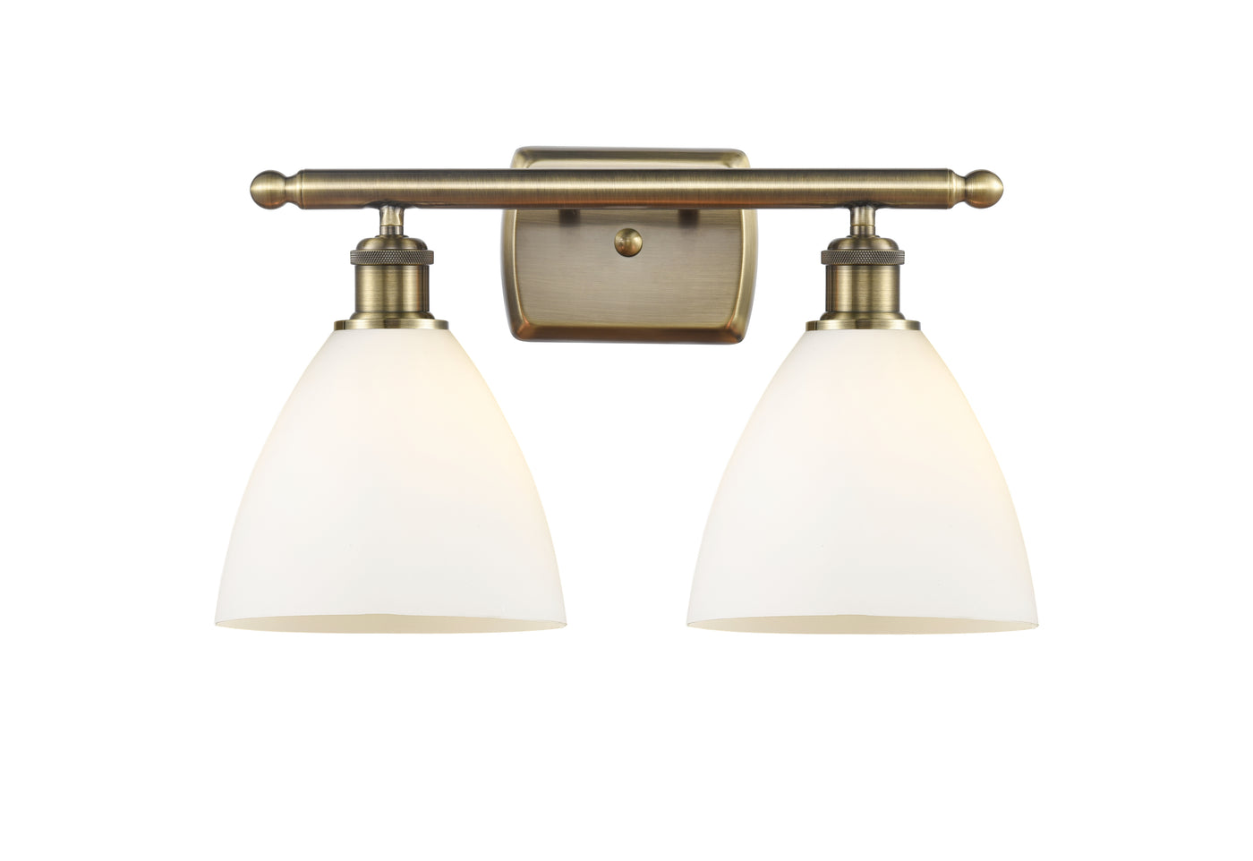Ballston Bath Vanity Light Brass Glass