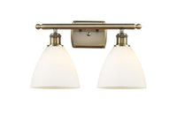 Ballston Bath Vanity Light Brass Glass