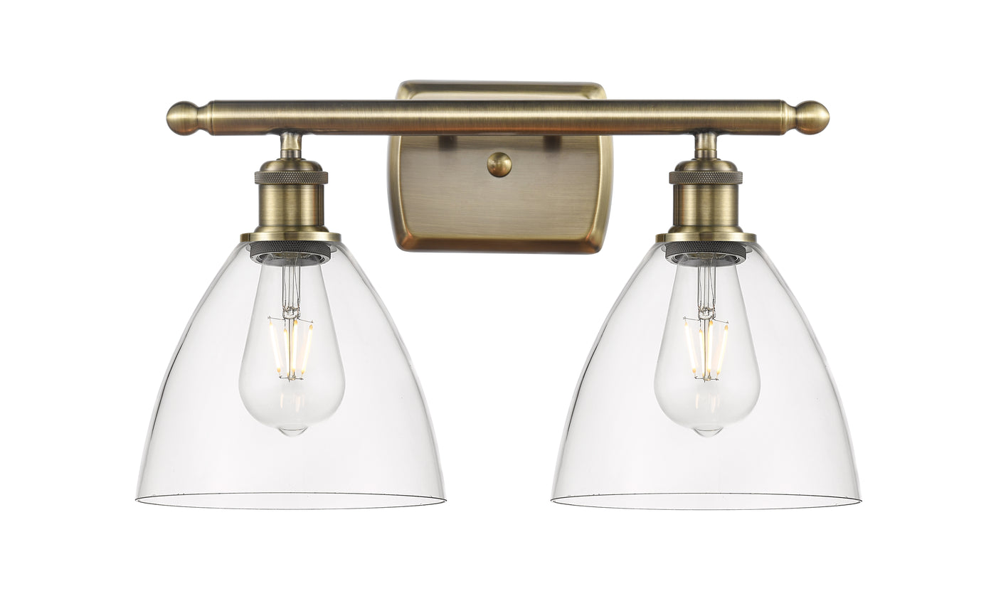 Ballston Bath Vanity Light Cast Brass Glass