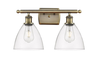 Ballston Bath Vanity Light Cast Brass Glass