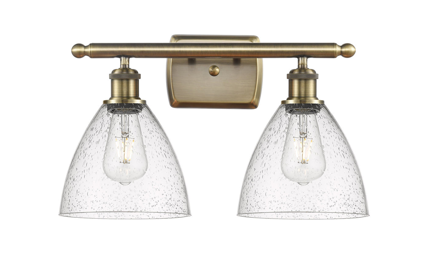 Ballston Bath Vanity Light Cast Brass Glass