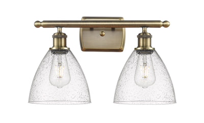 Ballston Bath Vanity Light Cast Brass Glass