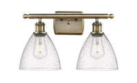Ballston Bath Vanity Light Brass Glass