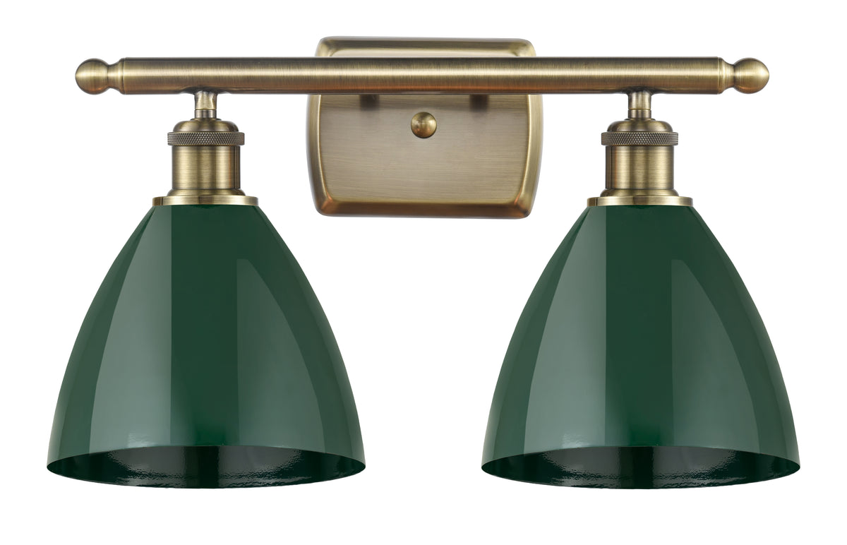 Plymouth 18-Inch 2-Light Bath Vanity Light with LED Bulbs