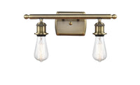 Ballston Sconce Cast Brass Steel Bare Bulb