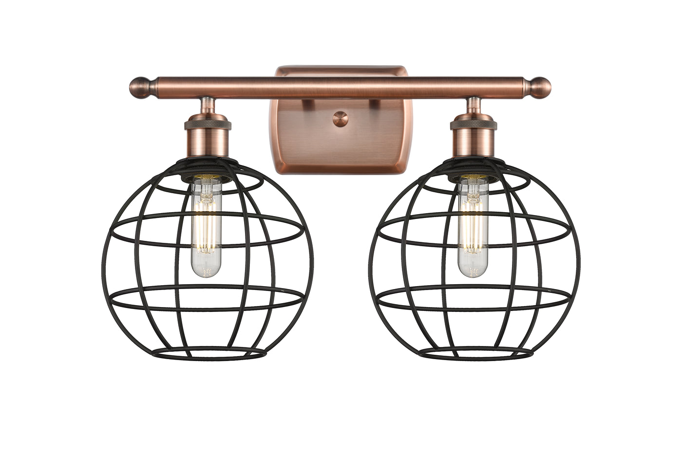 Ballston Industrial, Farmhouse, Restoration-Vintage, Traditional, Transitional  Muselet Bath Vanity Light