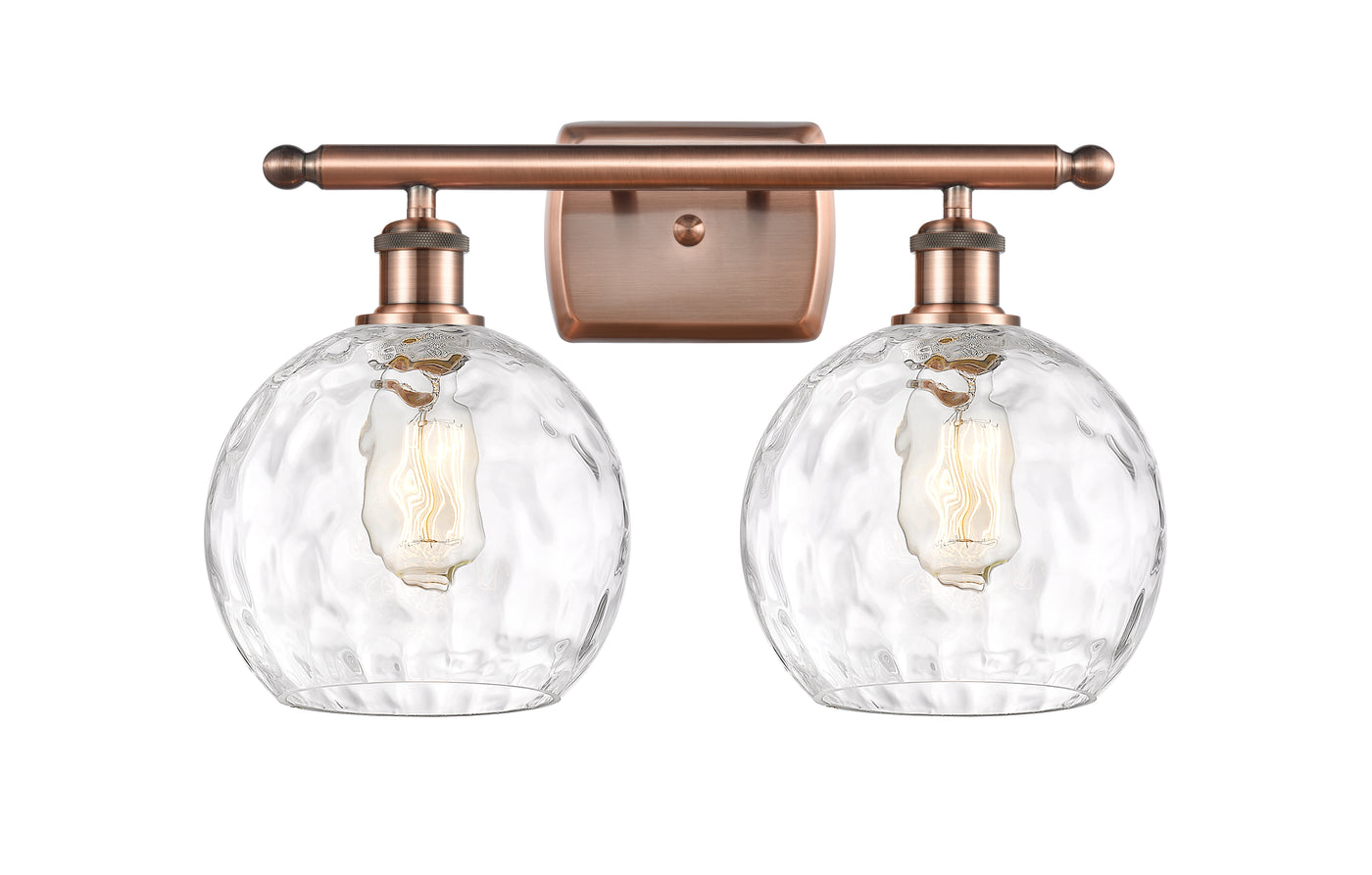 Ballston Bath Vanity Light Cast Brass Glass
