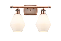 Cindyrella 16-Inch 2-Light Bath Vanity Light 10.5-Inch High