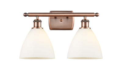 Ballston Bath Vanity Light Cast Brass Glass