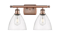 Ballston Bath Vanity Light Cast Brass Glass