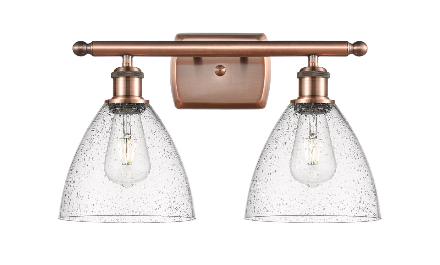 Ballston Bath Vanity Light Cast Brass Glass