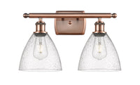 Ballston Bath Vanity Light Cast Brass Glass
