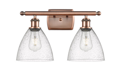 Ballston Bath Vanity Light Cast Brass Glass
