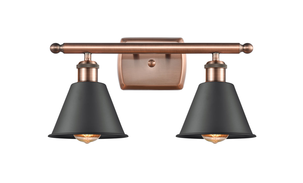 Smithfield 17-Inch 2-Light Bath Vanity Light with LED Bulbs