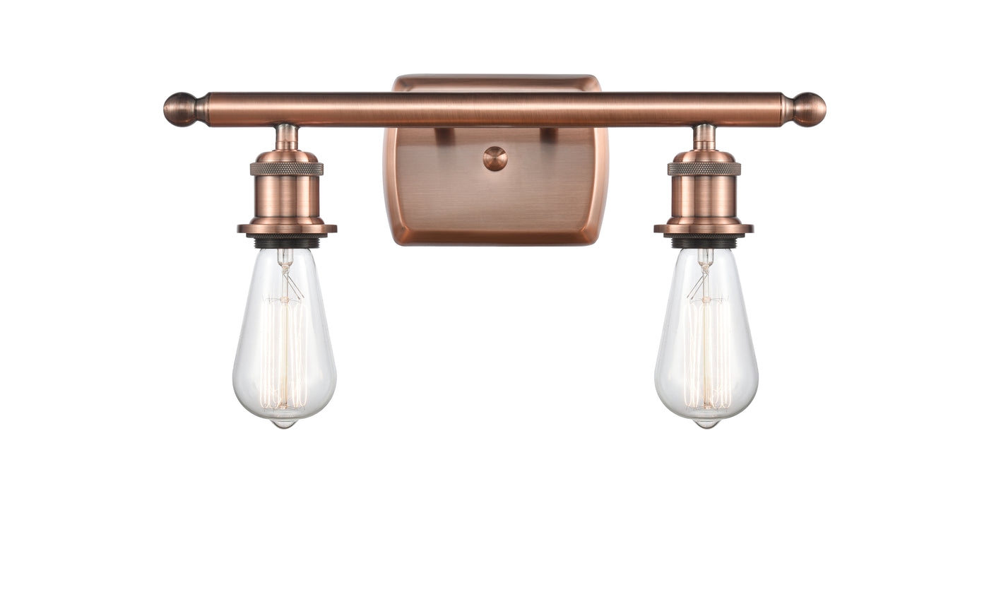 Ballston Sconce Cast Brass Steel Bare Bulb