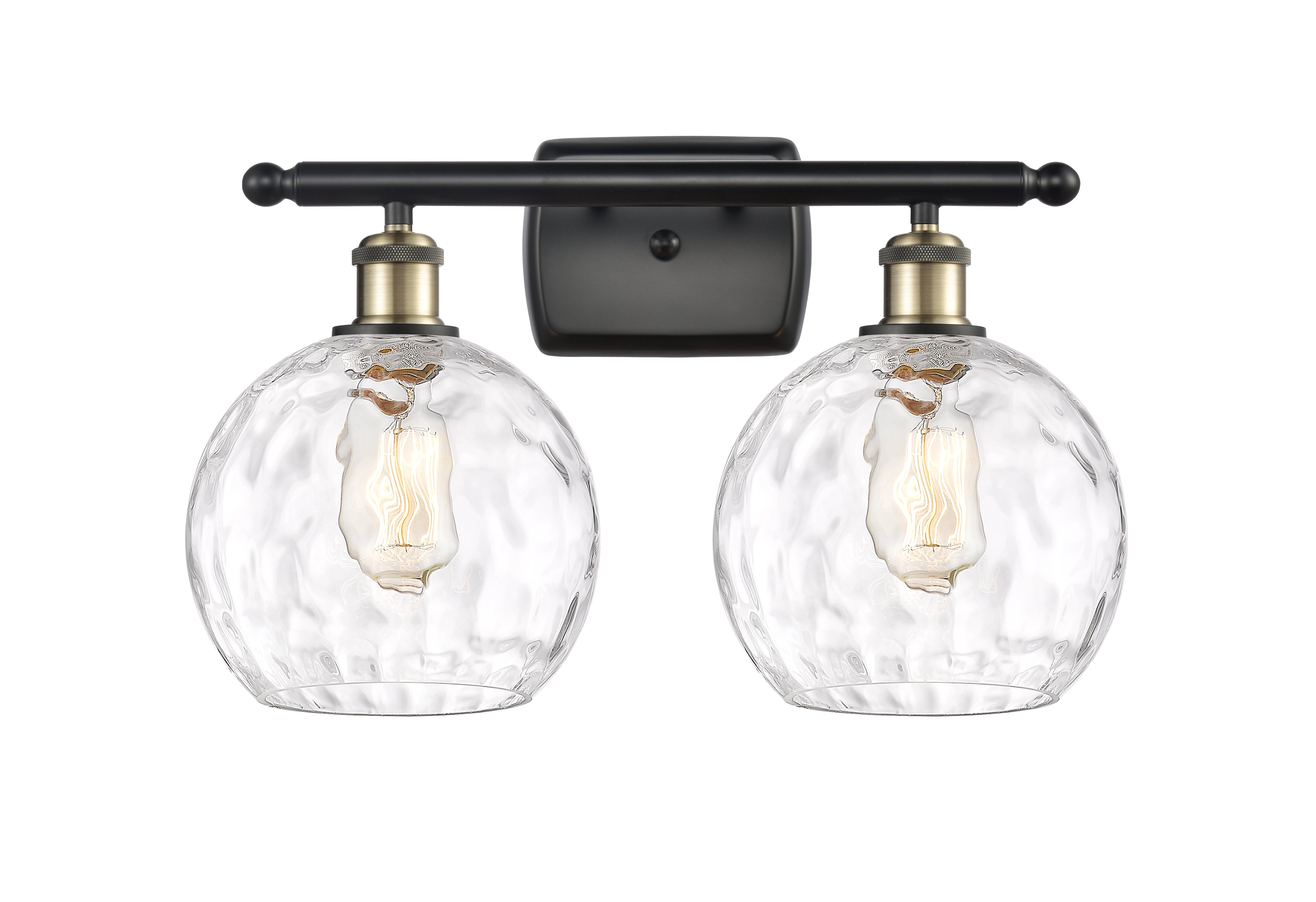 Ballston Bath Vanity Light Cast Brass Glass
