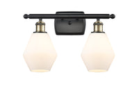 Cindyrella 16-Inch 2-Light Bath Vanity Light with LED Bulbs