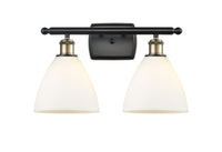 Ballston Bath Vanity Light Cast Brass Glass