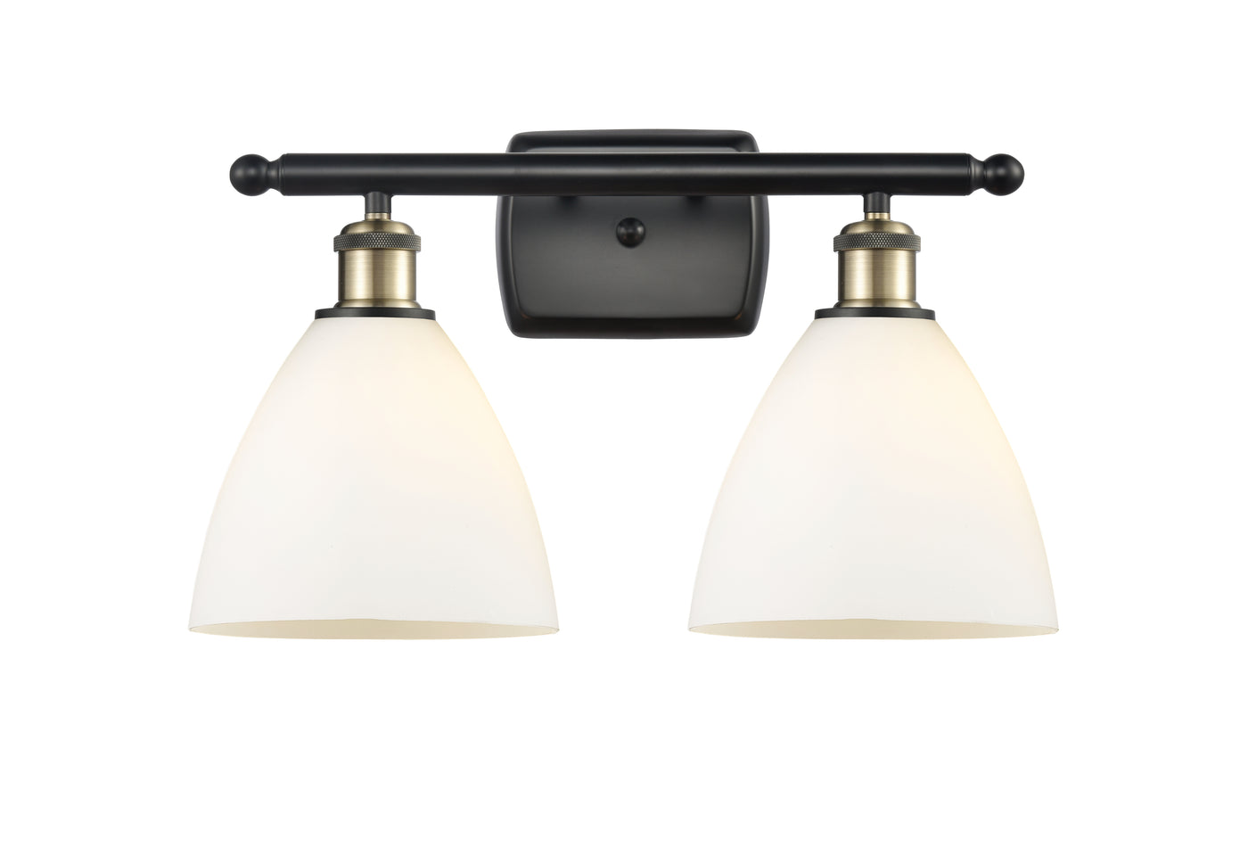 Ballston Bath Vanity Light Brass Glass