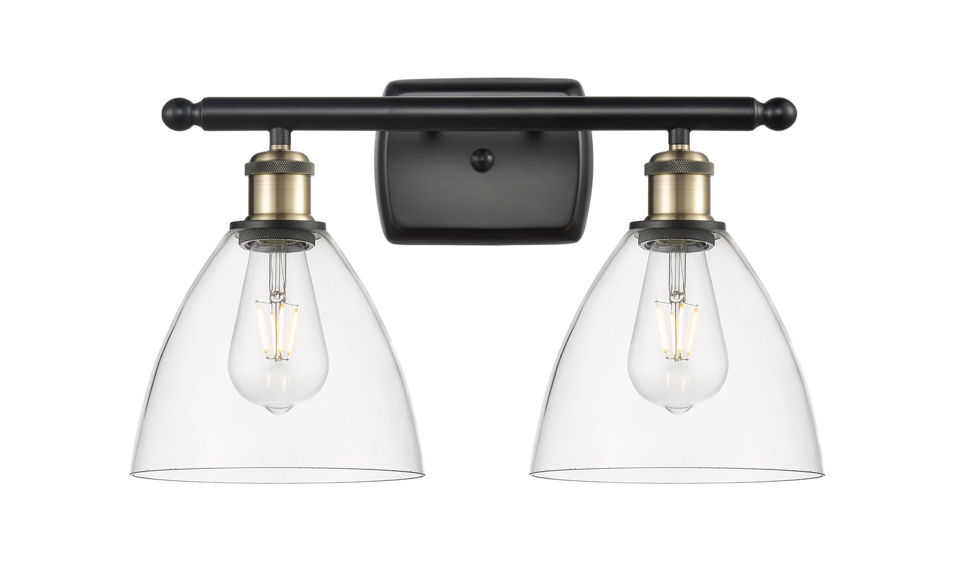 Ballston Bath Vanity Light Cast Brass Glass