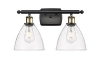 Ballston Bath Vanity Light Cast Brass Glass