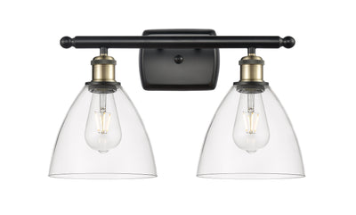 Ballston Bath Vanity Light Cast Brass Glass