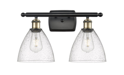 Ballston Bath Vanity Light Cast Brass Glass