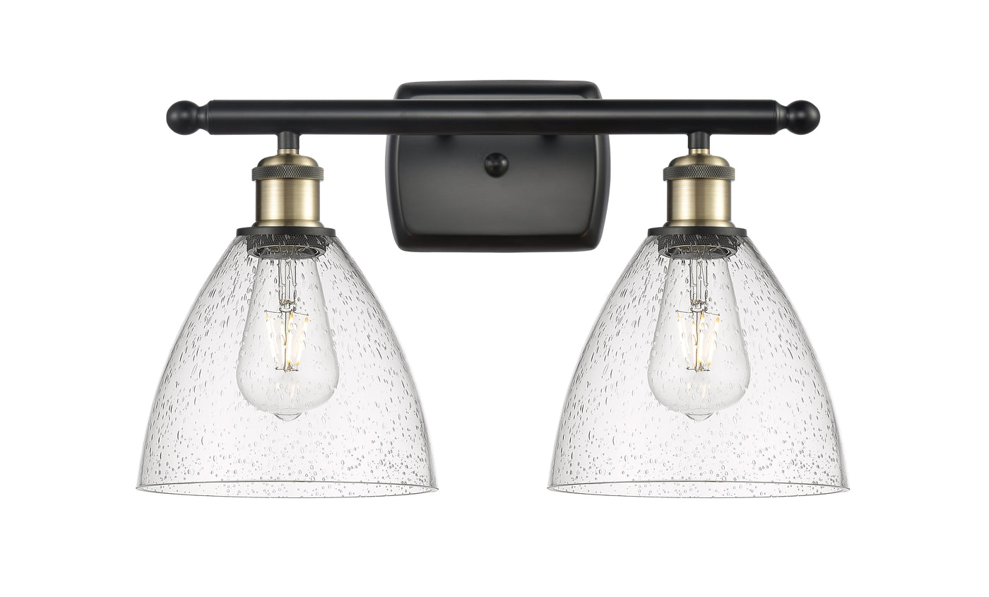 Ballston Bath Vanity Light Brass Glass
