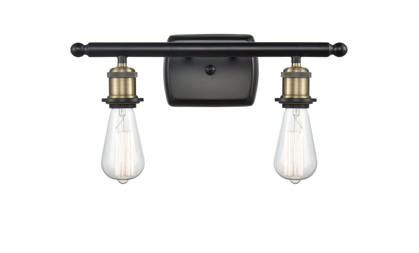 Ballston Sconce Cast Brass Steel Bare Bulb