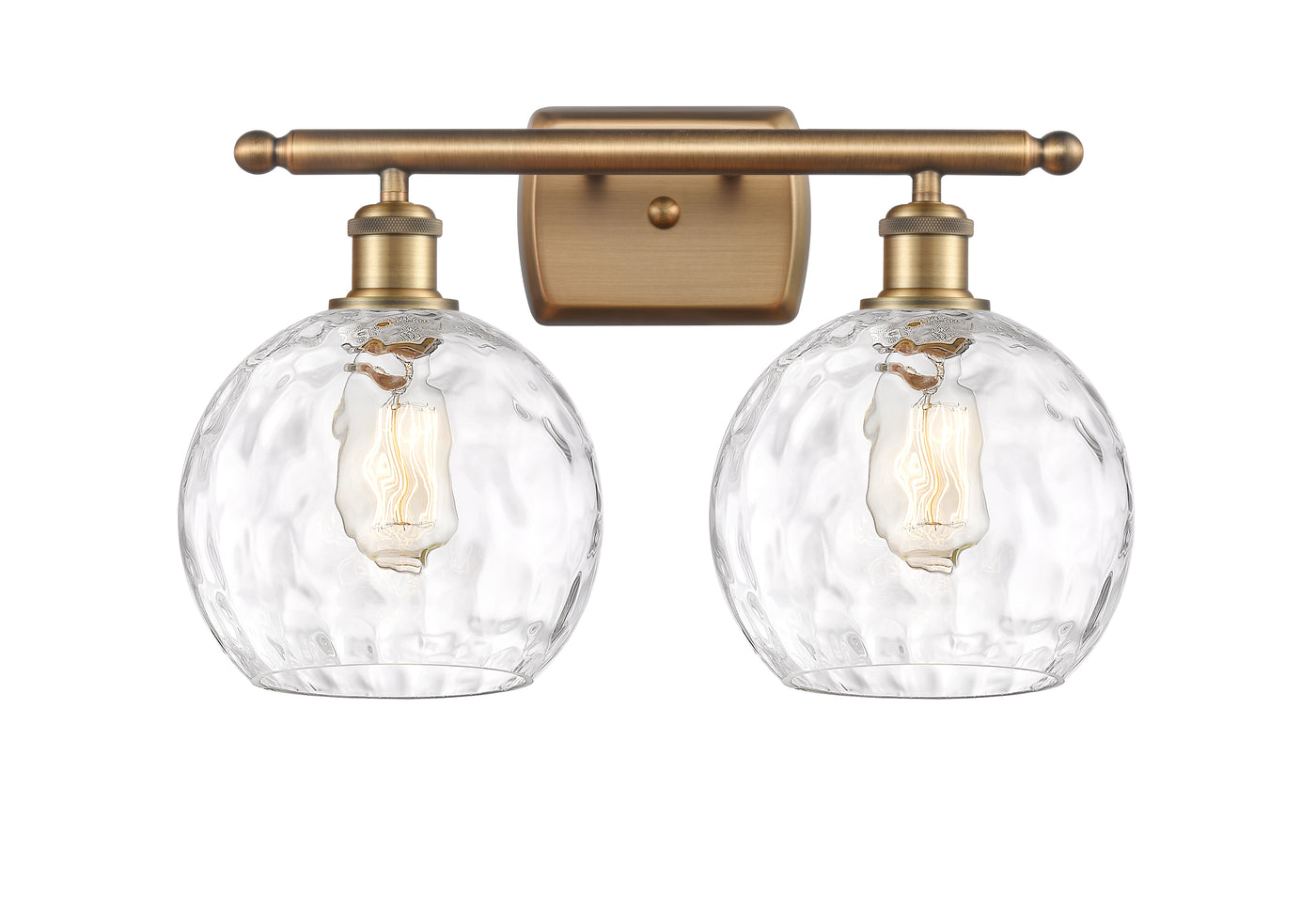 Ballston Bath Vanity Light Cast Brass Glass