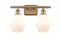 Cindyrella 16-Inch 2-Light Bath Vanity Light with LED Bulbs