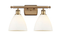 Ballston Bath Vanity Light Cast Brass Glass