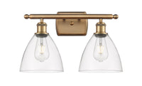 Ballston Bath Vanity Light Cast Brass Glass