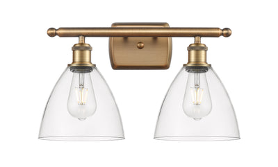 Ballston Bath Vanity Light Cast Brass Glass
