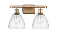 Ballston Bath Vanity Light Cast Brass Glass
