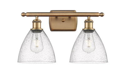 Ballston Bath Vanity Light Cast Brass Glass