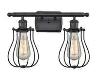 Austere Modern Contempo, Industrial, Restoration-Vintage Bleecker Bath Vanity Light