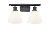 Ballston Bath Vanity Light Cast Brass Glass