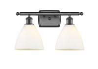 Ballston Bath Vanity Light Brass Glass