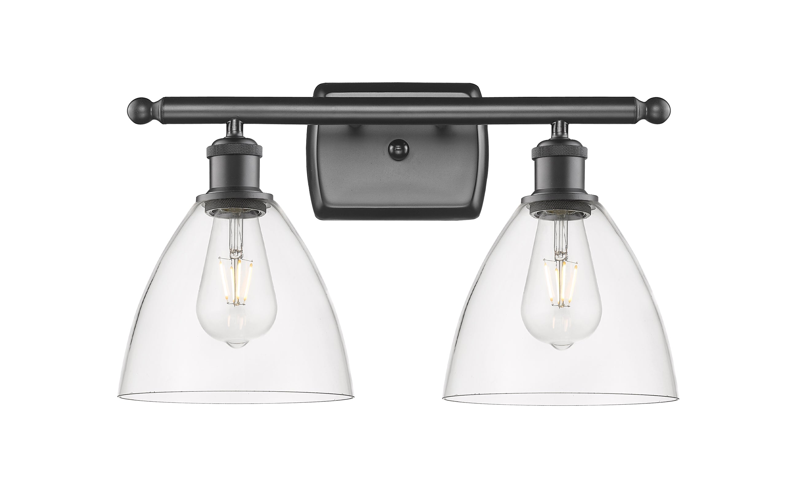 Ballston Bath Vanity Light Cast Brass Glass