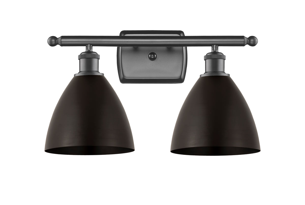 Bristol 18-Inch 2-Light Bath Vanity Light Cone Shade