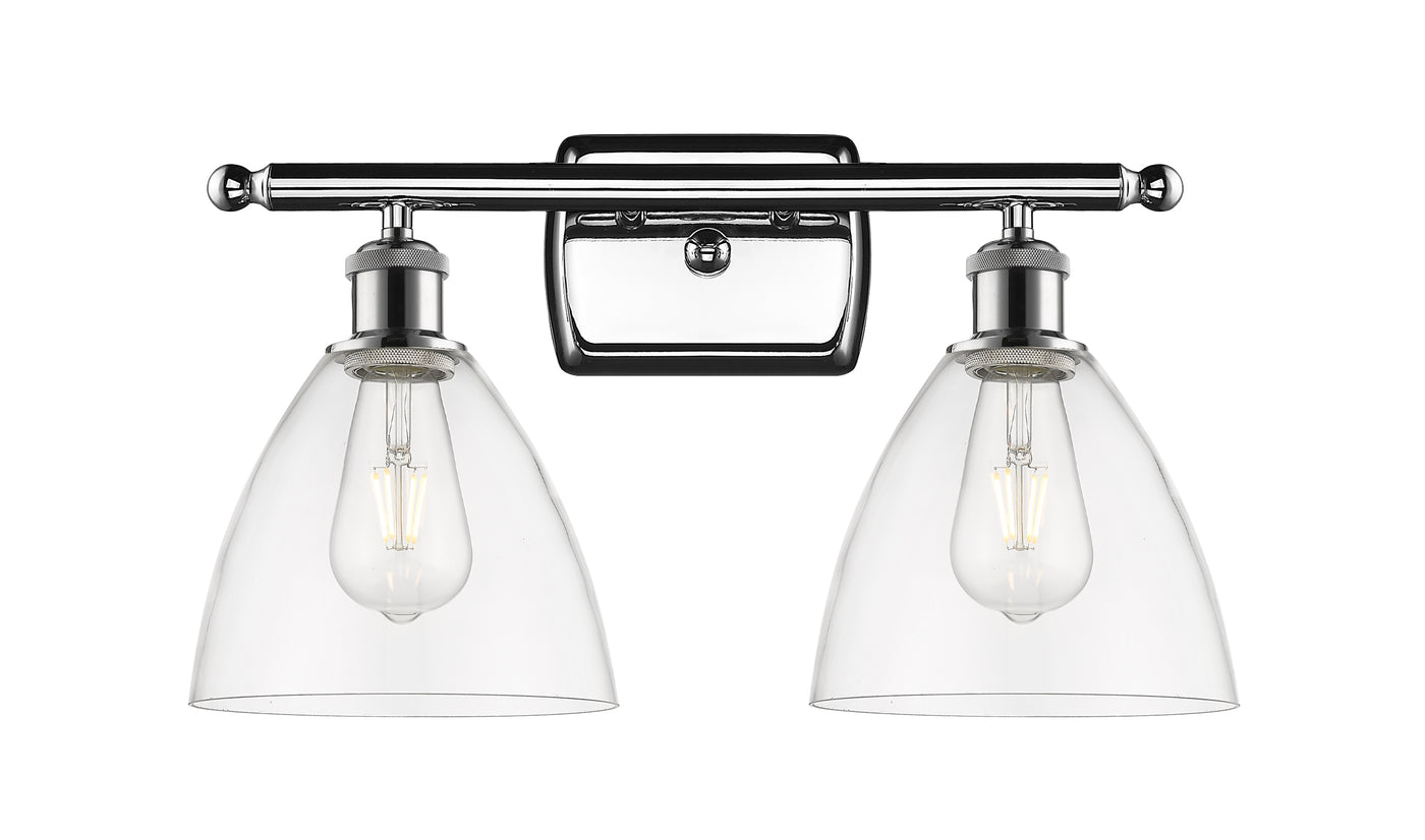 Ballston Bath Vanity Light Cast Brass Glass