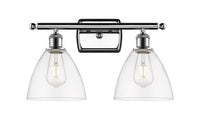 Ballston Bath Vanity Light Brass Glass