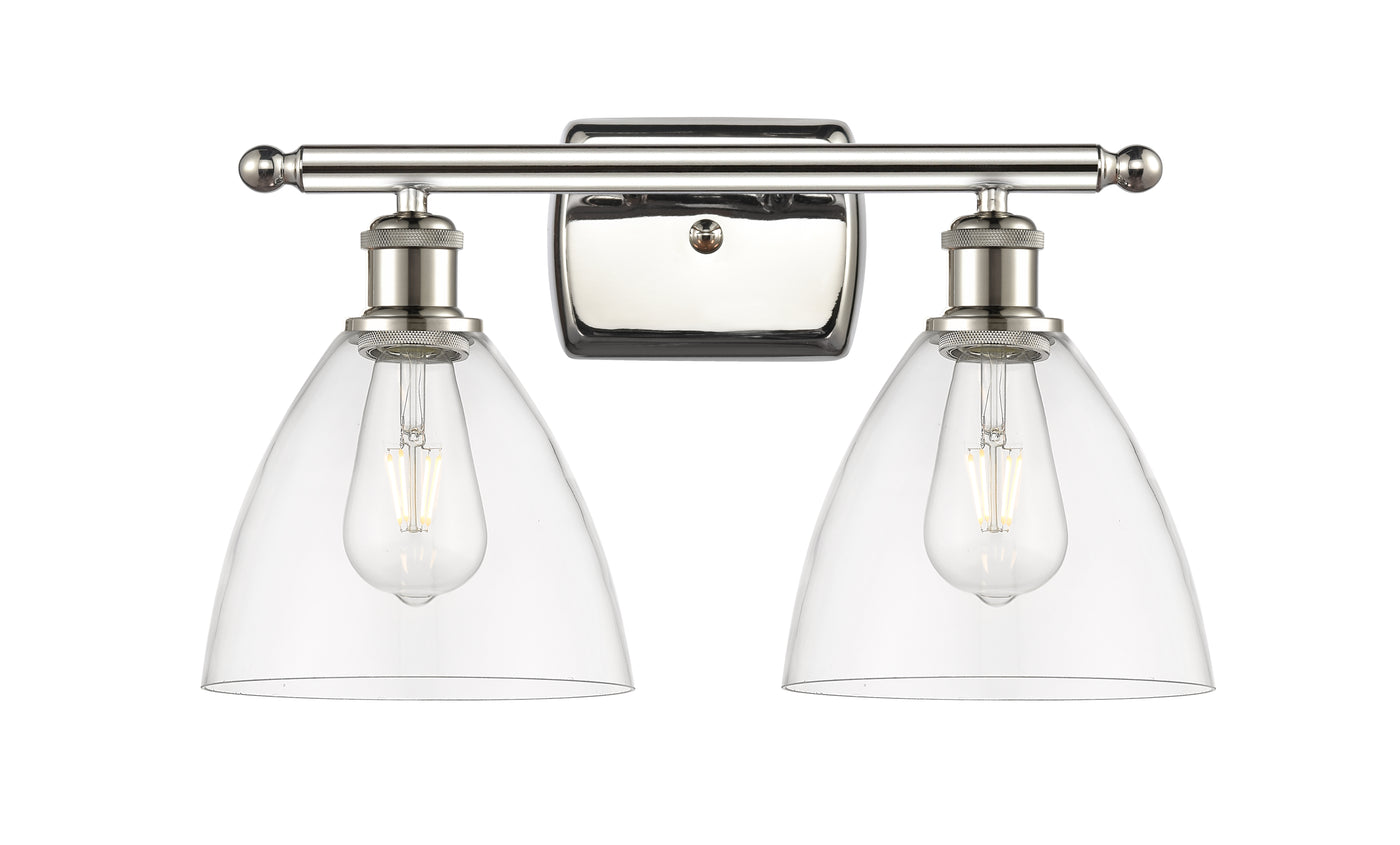 Ballston Bath Vanity Light Brass Glass