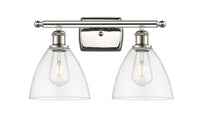 Ballston Bath Vanity Light Brass Glass