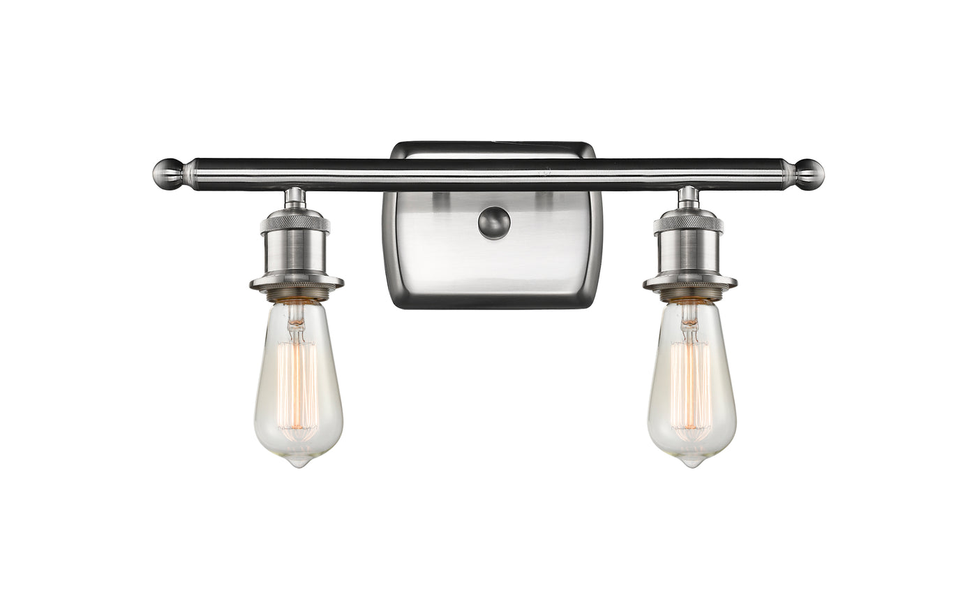 Ballston Sconce Cast Brass Steel Bare Bulb